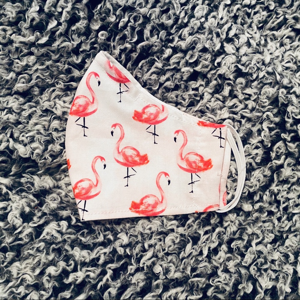 Flamingo Print Facemask